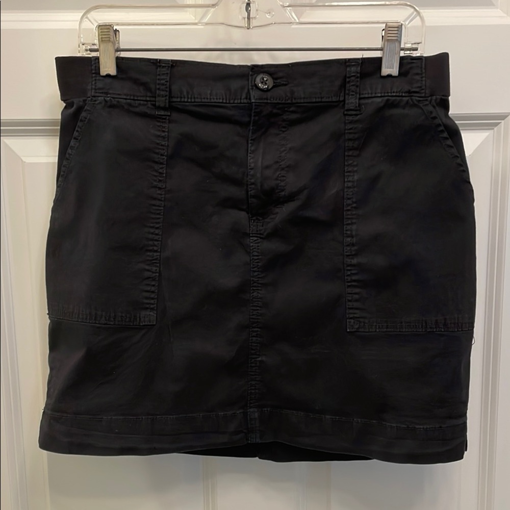 Lee Black Mini Pencil Skorts Elastic Waist Pockets - Picture 2 of 14
